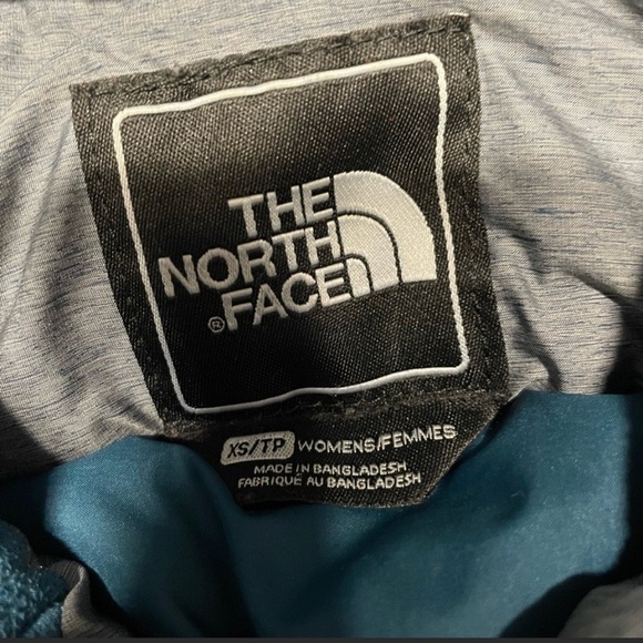 The North Face Nuptse jacket puffer coat 700 goose down xs gray blue - Picture 9 of 9